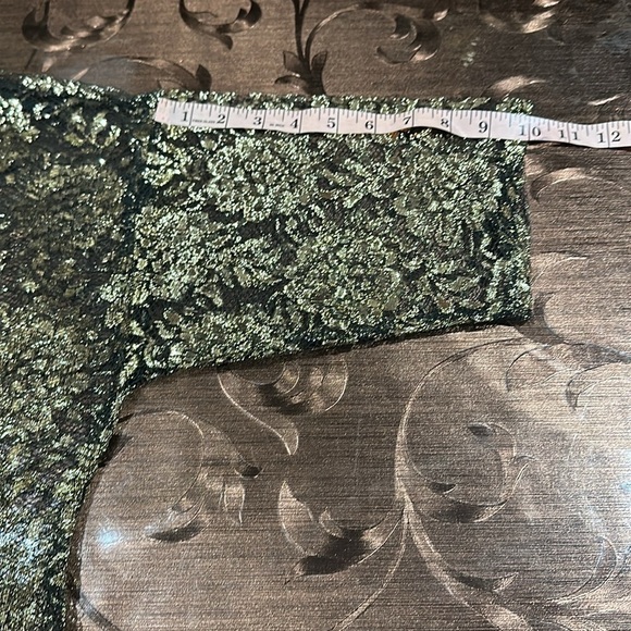 Stoplight Vintage 80s Lace Crop Fish Tail Top / Hi Lo Blouse / - Picture 8 of 11